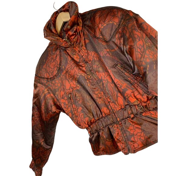 VTG 90s Womens 10 Obermeyer Ski Jacket Floral Print EUC  RAA10419 - Picture 2 of 13